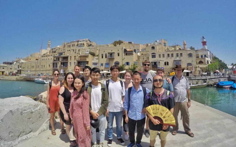 Tourists at Jaffa port